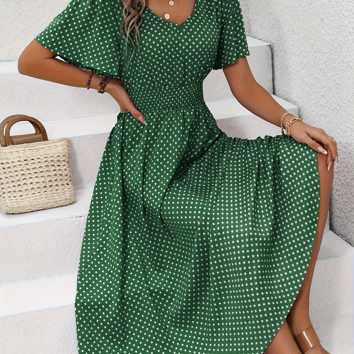 Raquel | Vestido Con Estampado de Lunares