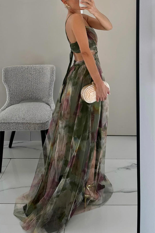 Camila - Maxi vestido encantador con estampado floral