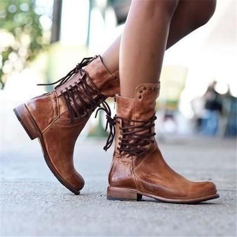 Botas con Cordones