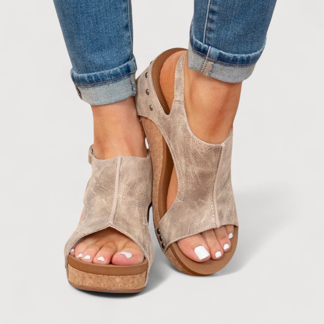 ADELINA | SANDALIAS CON CUÑA