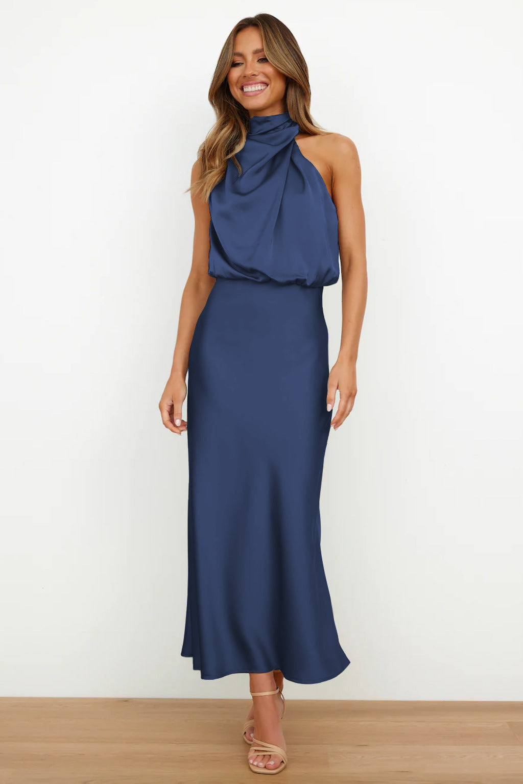 Veleta | Vestido largo de satén