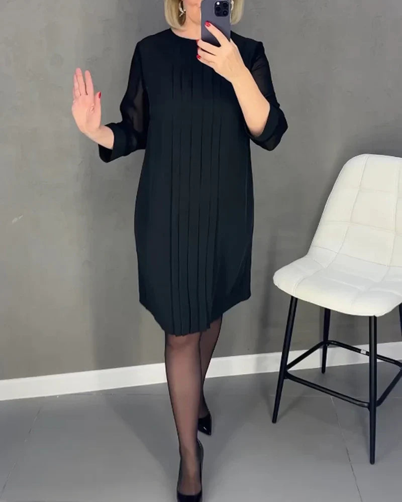 Mari Carmen - Vestido plisado en tejido de punto