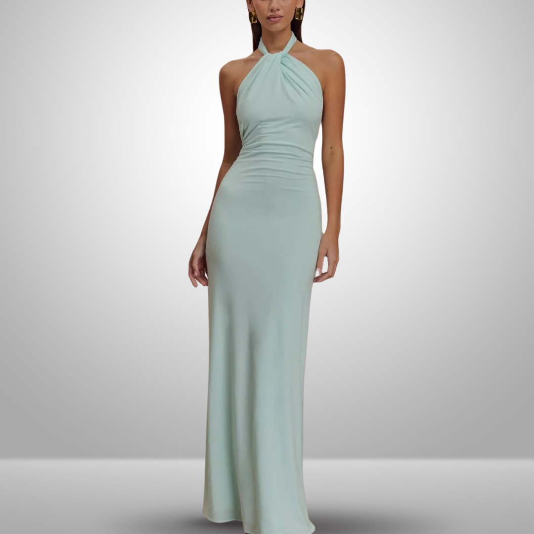 Celestina™ | Maxi Vestido con Escote Americano