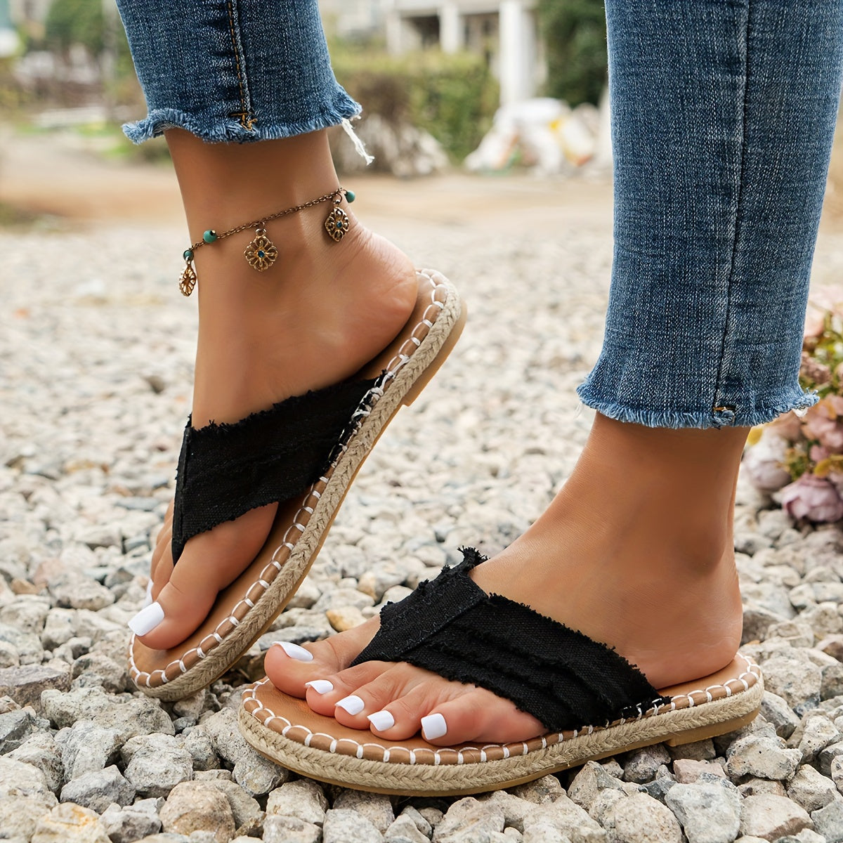 Saioa | Sandalias planas bohemias
