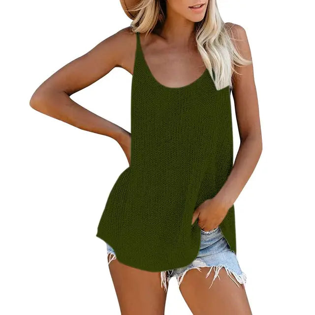 Layla - Elegante camiseta de tirantes de verano para mujer