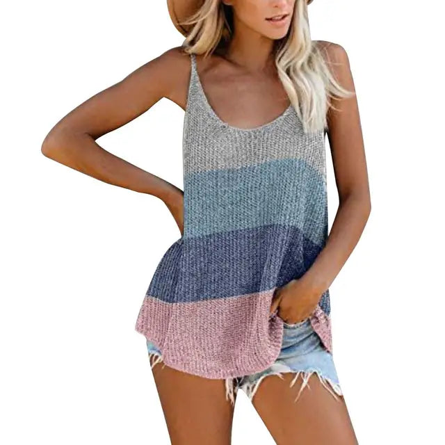 Layla - Elegante camiseta de tirantes de verano para mujer