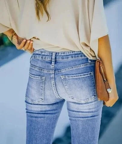 Elegantes vaqueros elásticos Hadassah para mujer que ofrecen la máxima comodidad