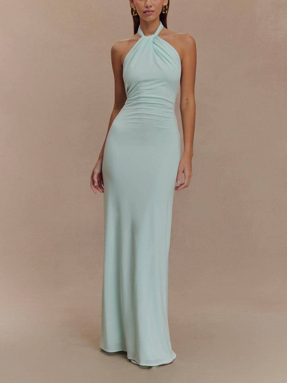 Celestina™ | Maxi Vestido con Escote Americano