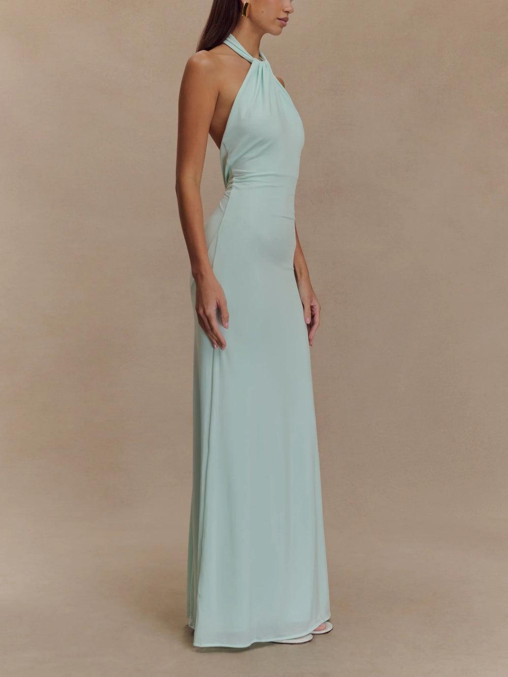 Celestina™ | Maxi Vestido con Escote Americano