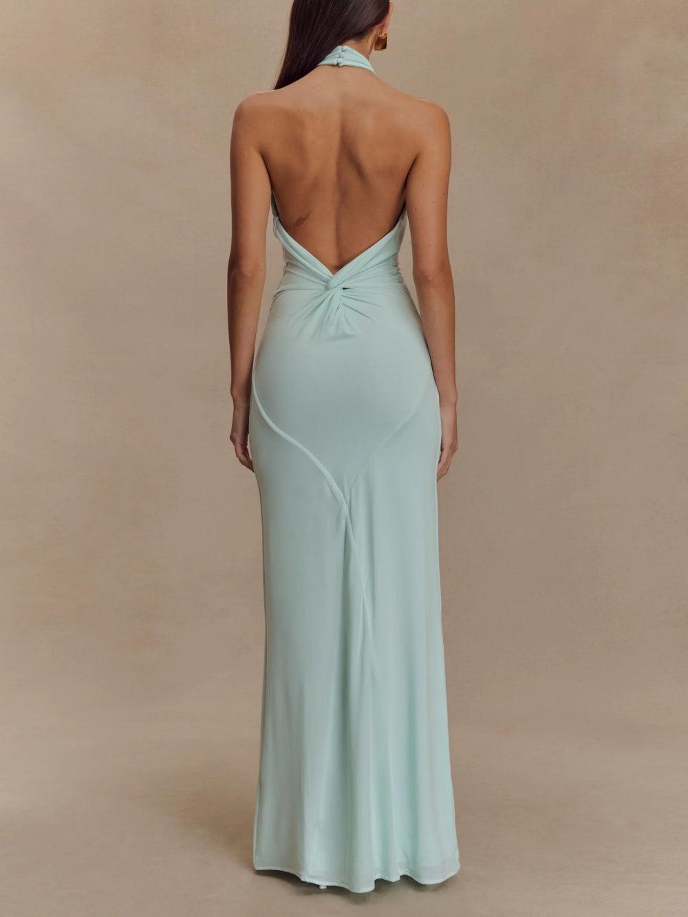 Celestina™ | Maxi Vestido con Escote Americano