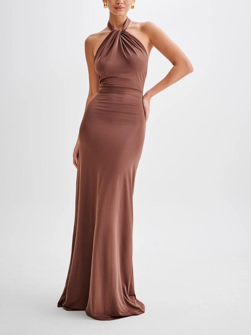 Celestina™ | Maxi Vestido con Escote Americano