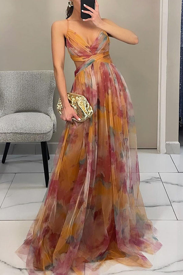 Camila - Maxi vestido encantador con estampado floral