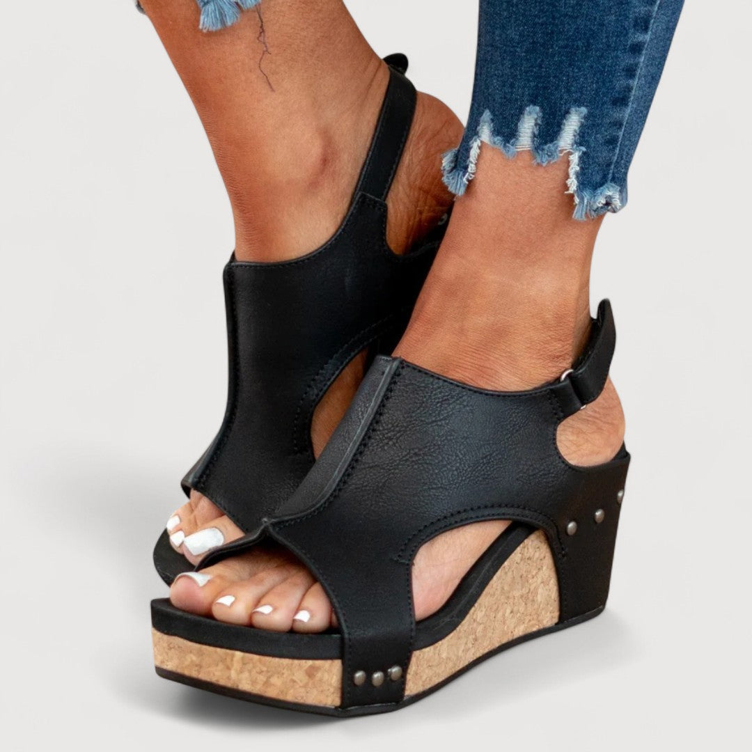 ADELINA | SANDALIAS CON CUÑA
