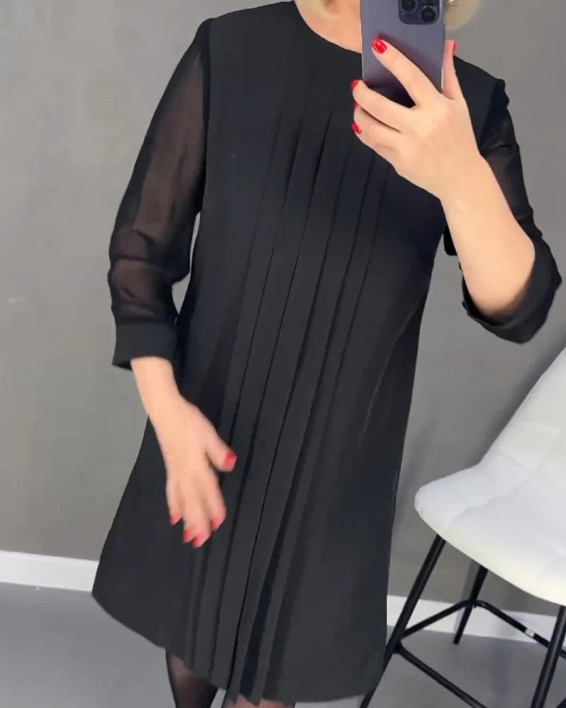Mari Carmen - Vestido plisado en tejido de punto
