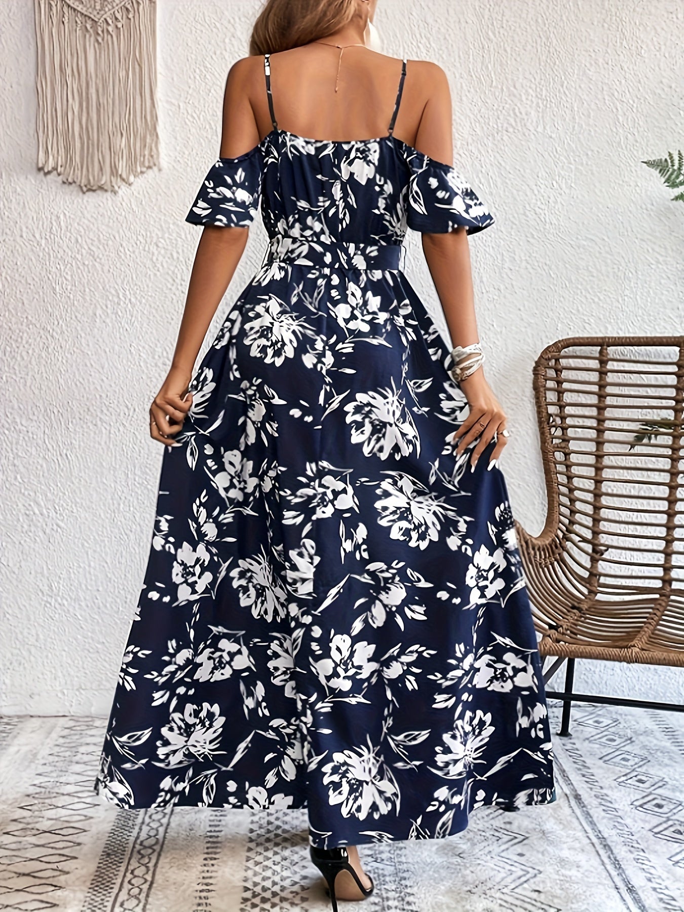 Leire | Vestido Elegante Con Estampado Floral