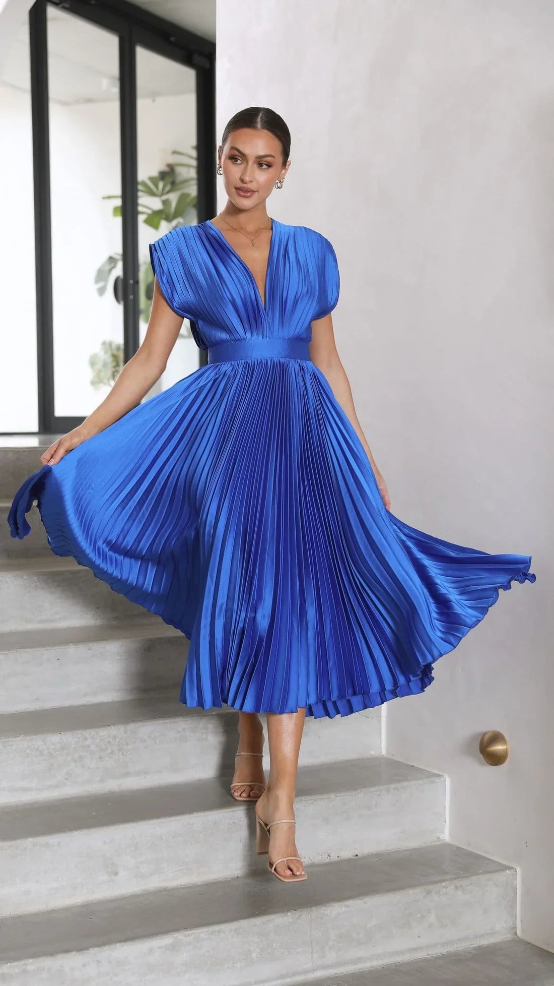 Alice | Vestido Midi Plisado