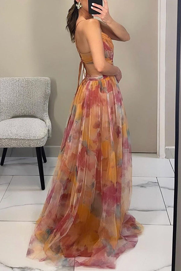 Camila - Maxi vestido encantador con estampado floral