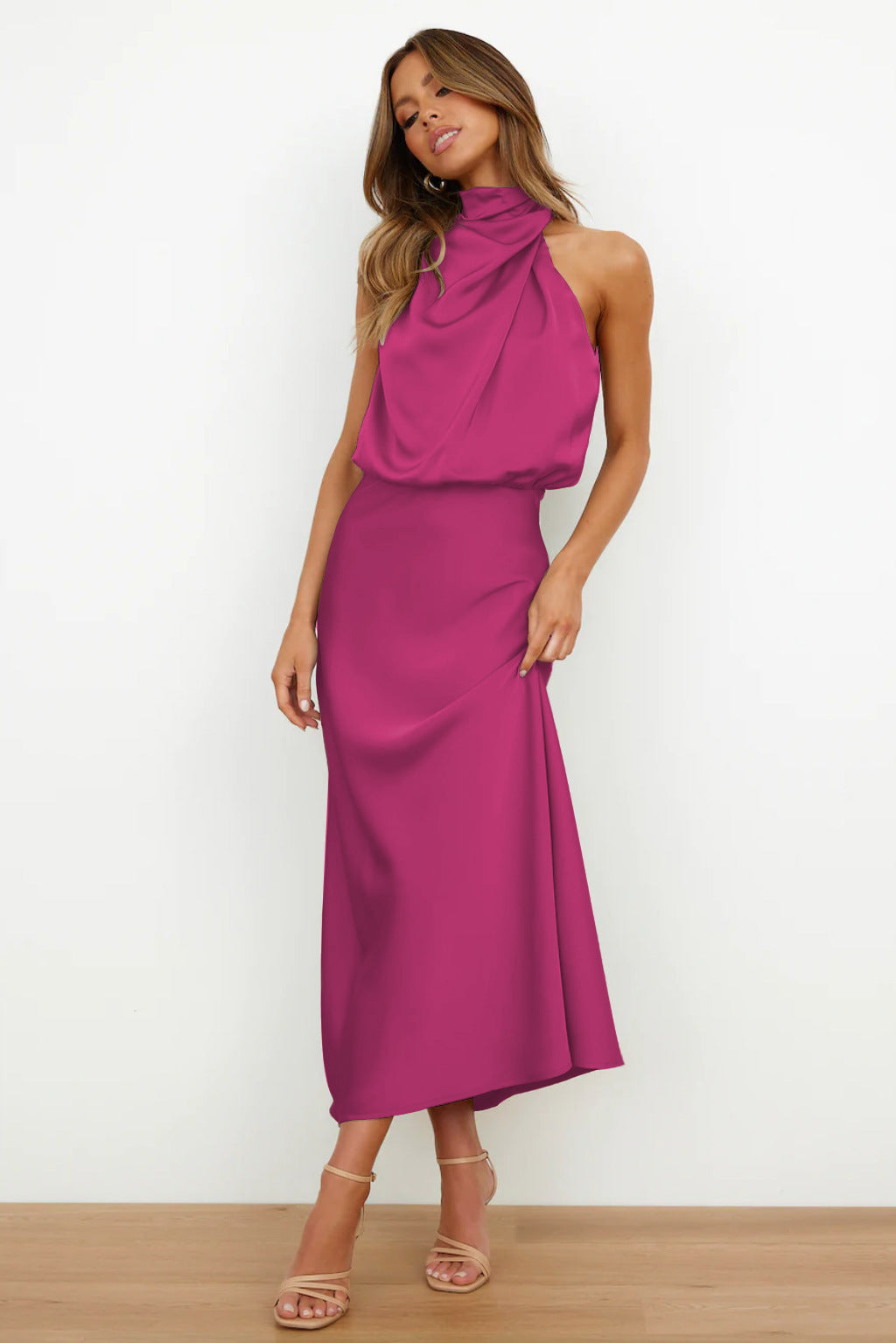 Veleta | Vestido largo de satén