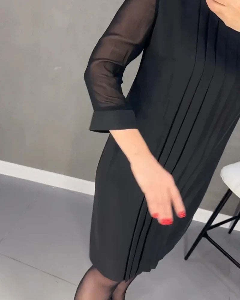 Mari Carmen - Vestido plisado en tejido de punto