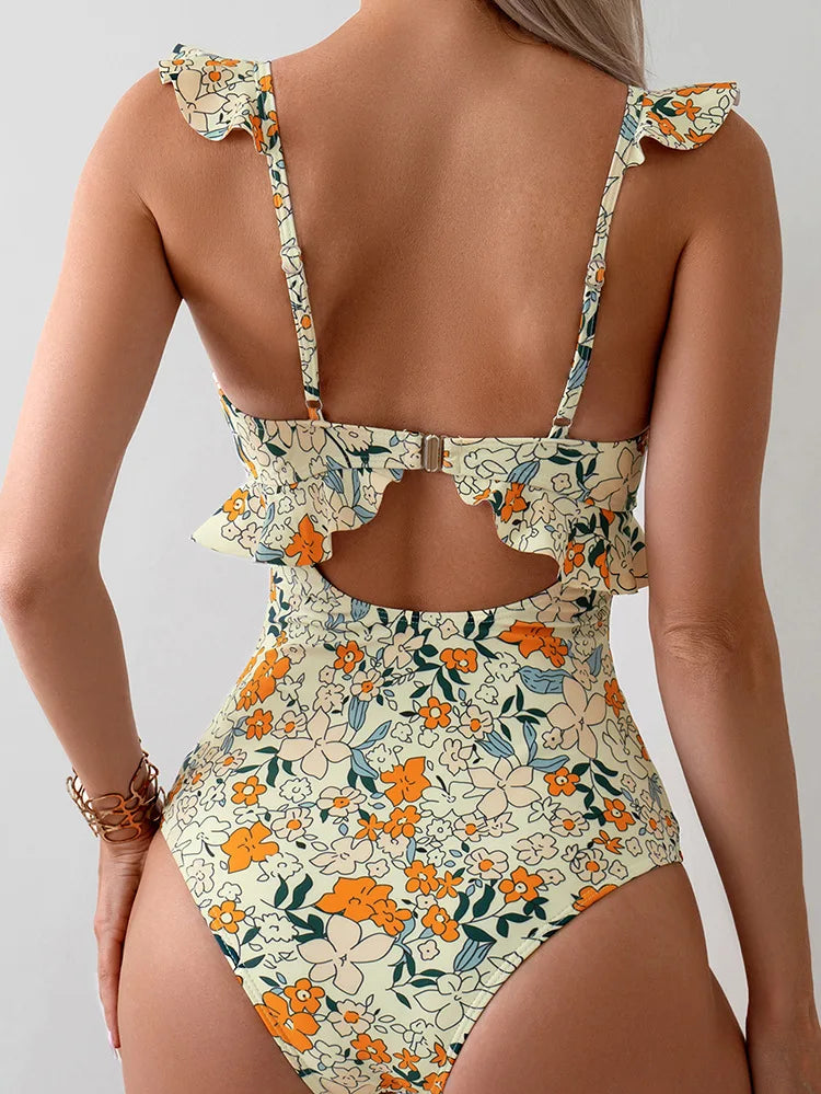 Pearl - Elegante bañador estampado