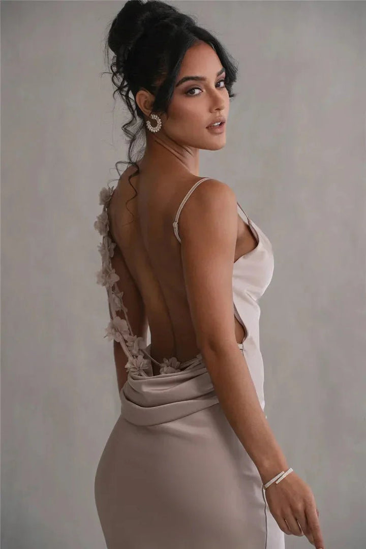 Vestido Eternity | largo de noche elegante para mujer con espalda descubierta