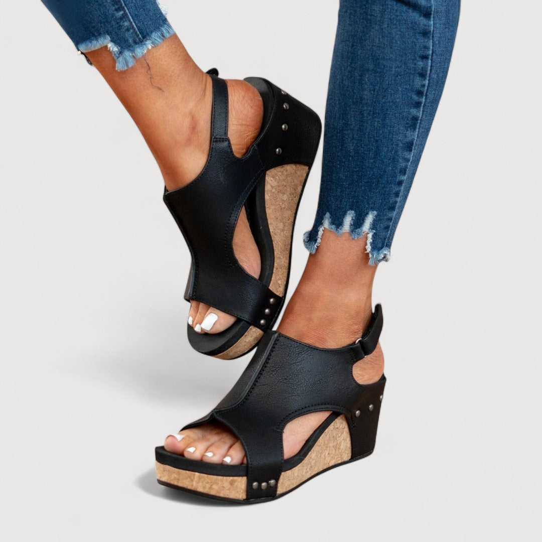 ADELINA | SANDALIAS CON CUÑA