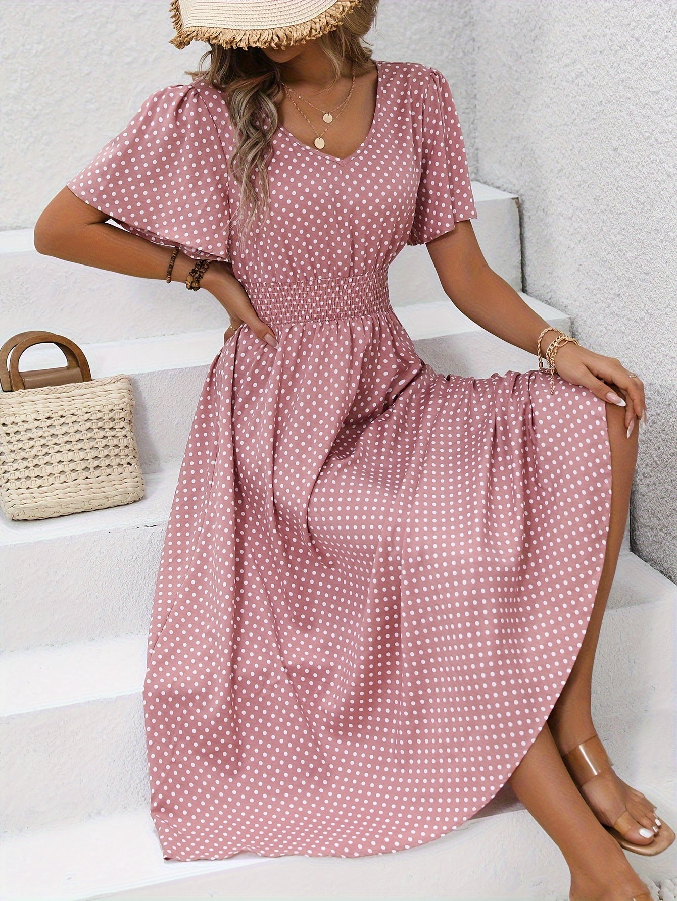 Raquel | Vestido Con Estampado de Lunares