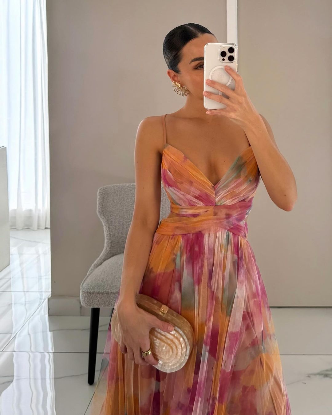 Camila - Maxi vestido encantador con estampado floral