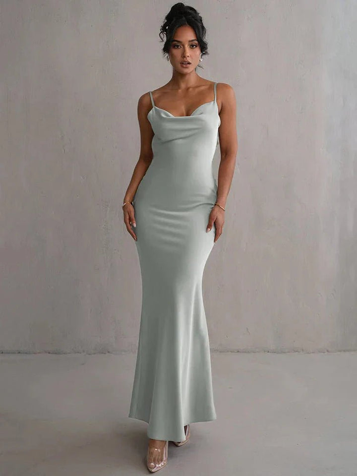 Vestido Eternity | largo de noche elegante para mujer con espalda descubierta