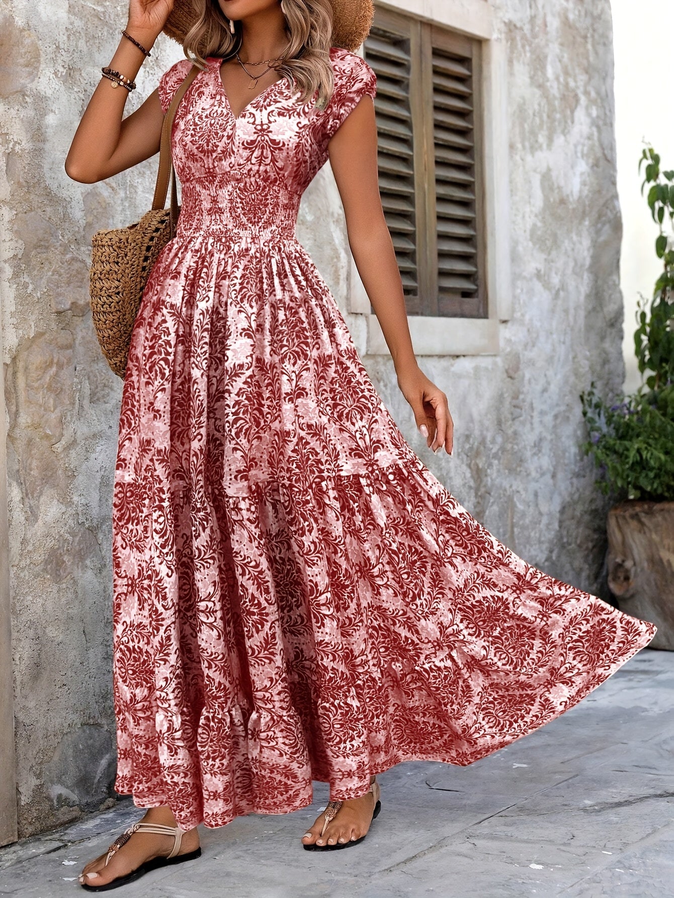 María | Vestido con estampado floral