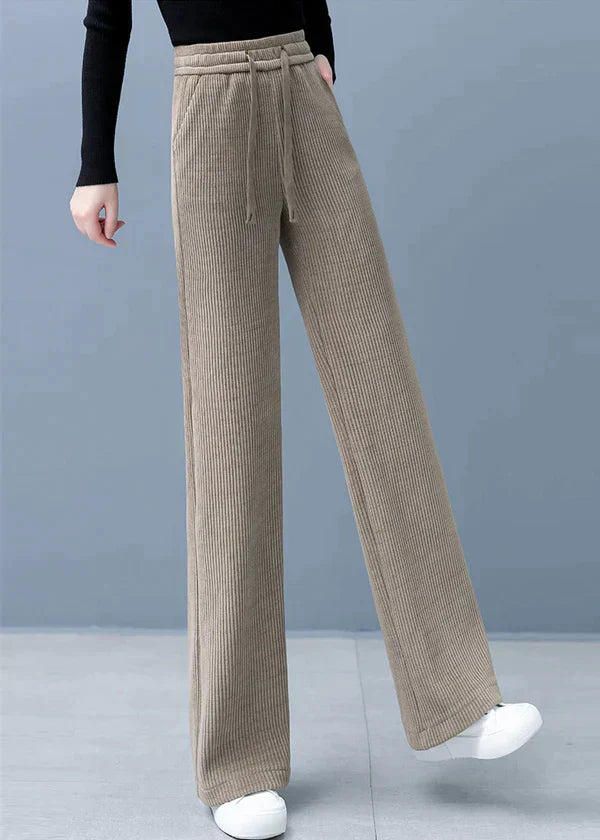 Elegantes pantalones de perlas con cordón ajustable