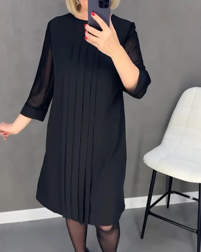 Mari Carmen - Vestido plisado en tejido de punto