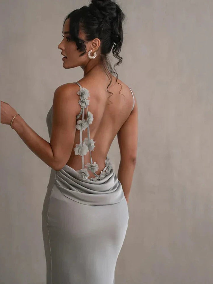 Vestido Eternity | largo de noche elegante para mujer con espalda descubierta