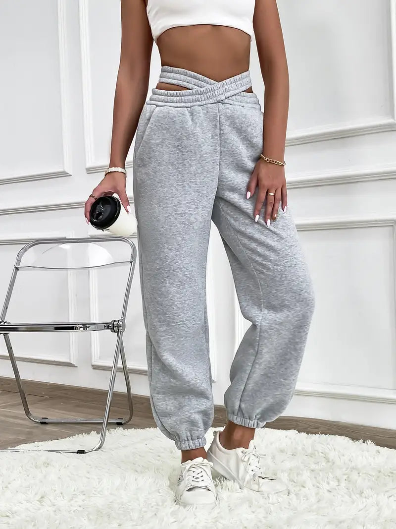 Joycie - Elegantes y cómodos pantalones de chándal de punto para mujer