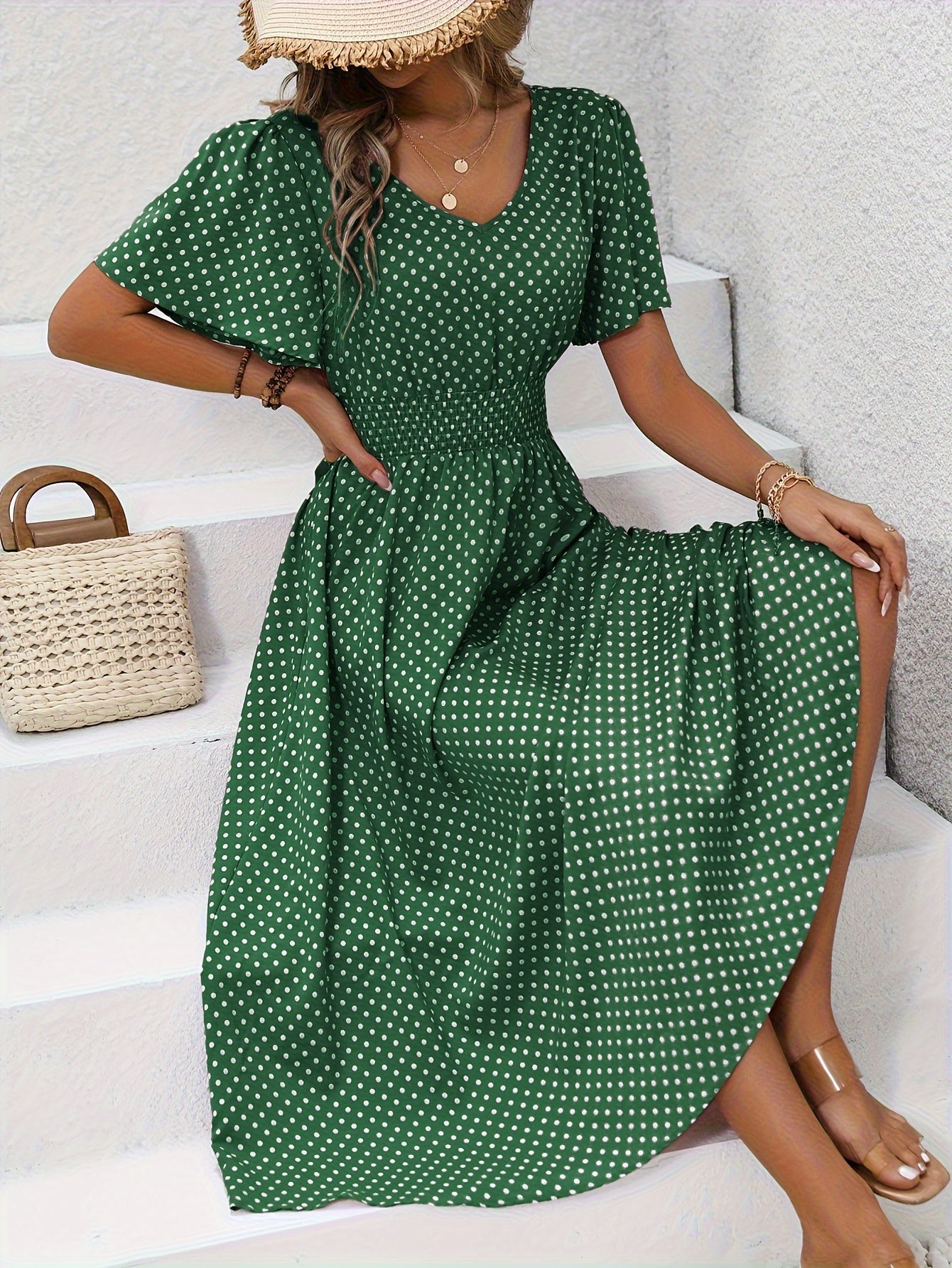 Raquel | Vestido Con Estampado de Lunares