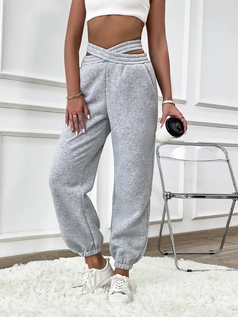Joycie - Elegantes y cómodos pantalones de chándal de punto para mujer