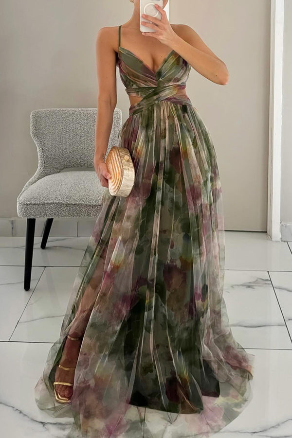 Camila - Maxi vestido encantador con estampado floral