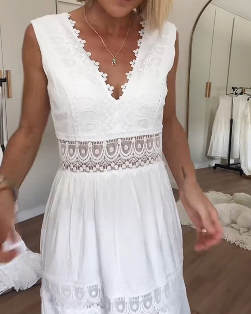Clarisa - Vestido Con Cuello En V
