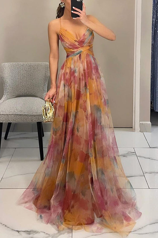 Camila - Maxi vestido encantador con estampado floral