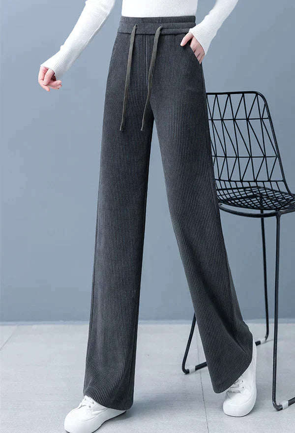 Elegantes pantalones de perlas con cordón ajustable