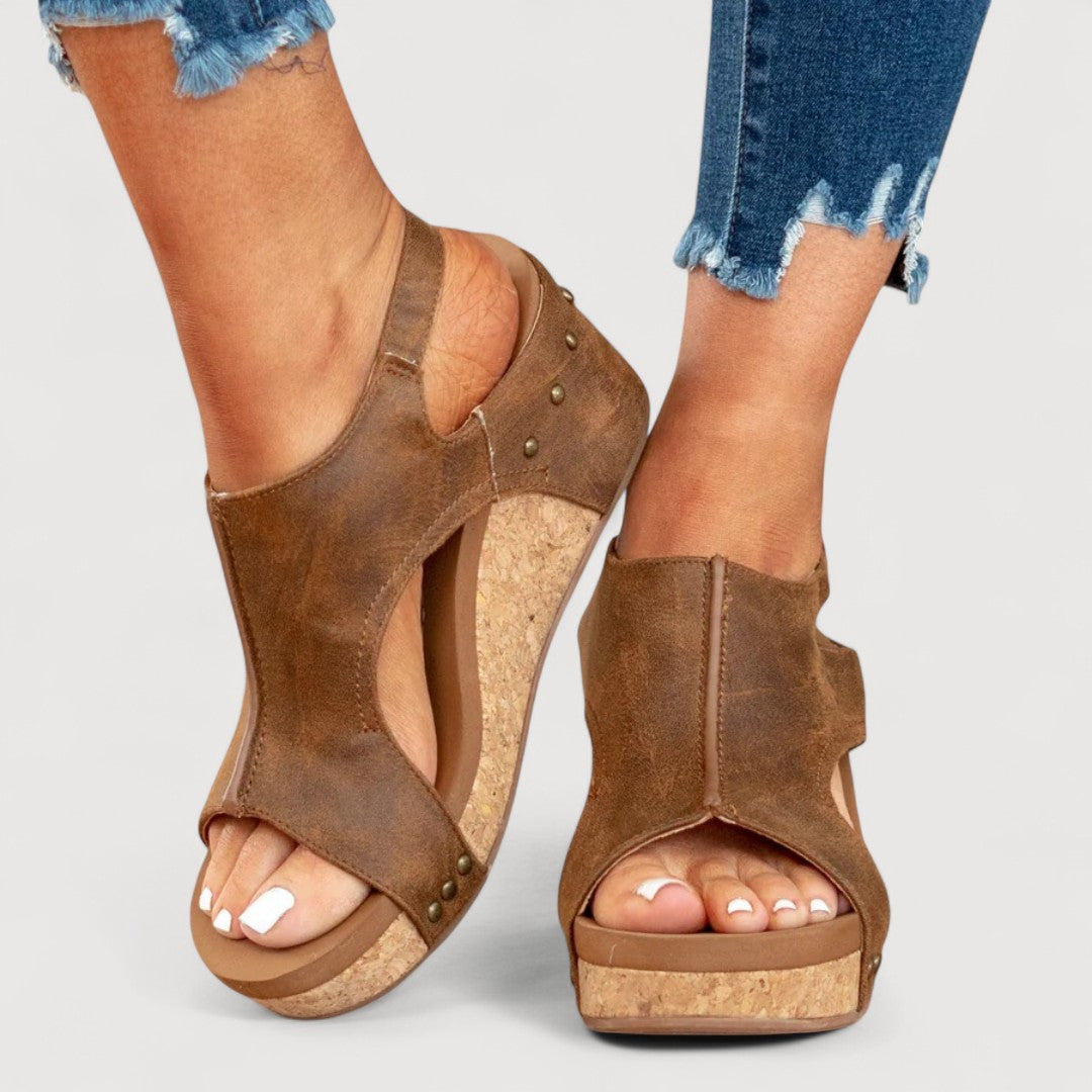 ADELINA | SANDALIAS CON CUÑA