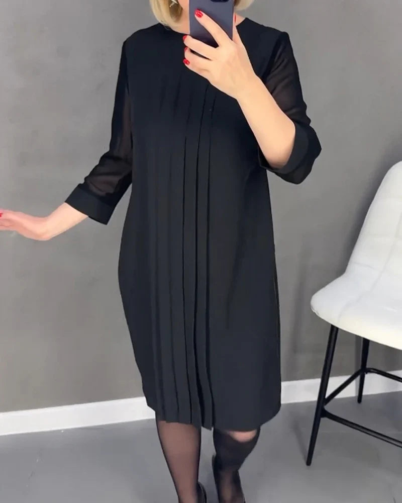 Mari Carmen - Vestido plisado en tejido de punto