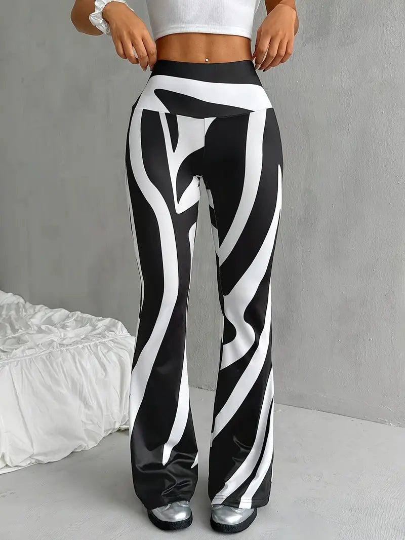 Trudy - Elegantes pantalones femeninos de talle alto para un look a la última