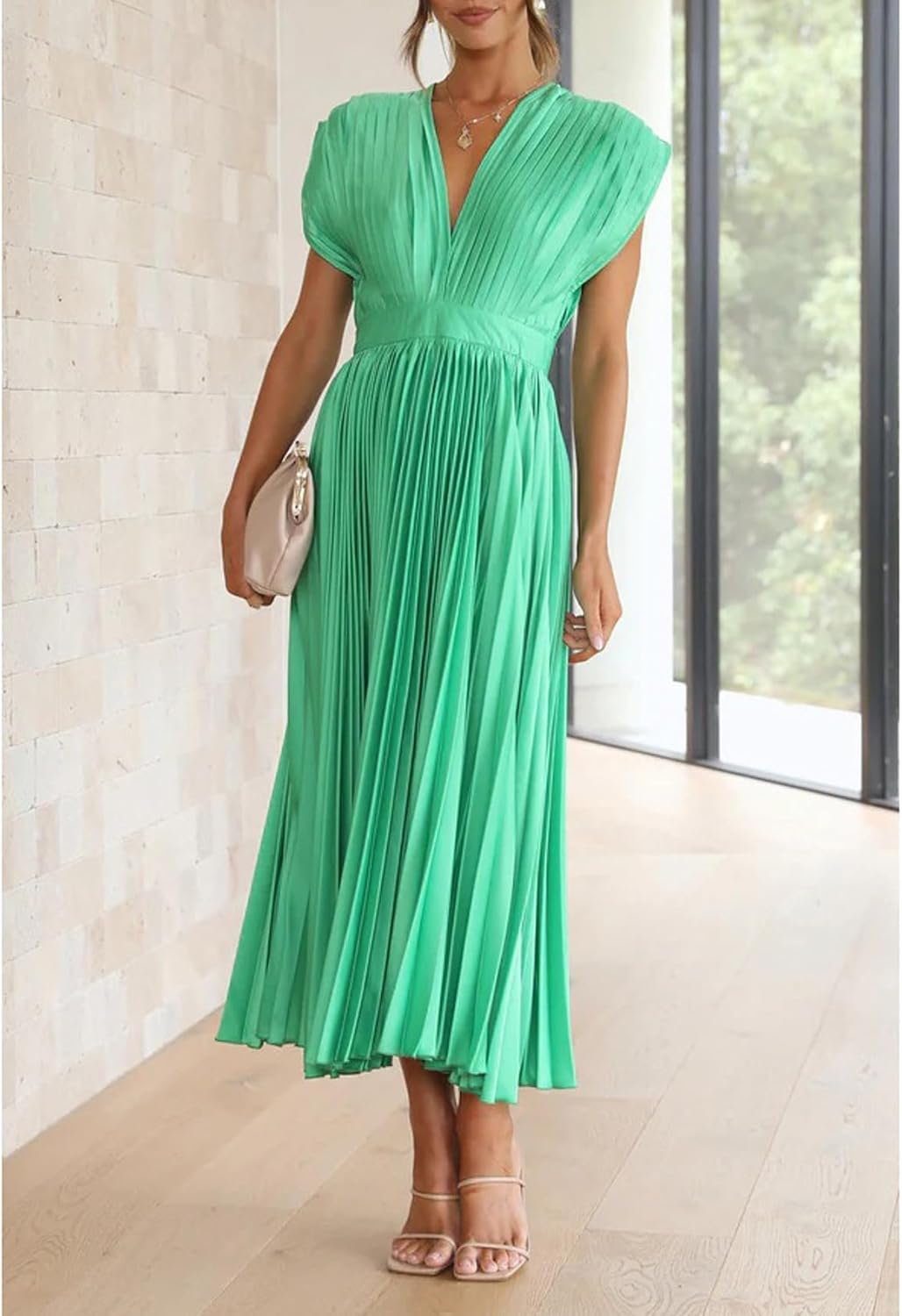 Alice - Vestido midi plisado