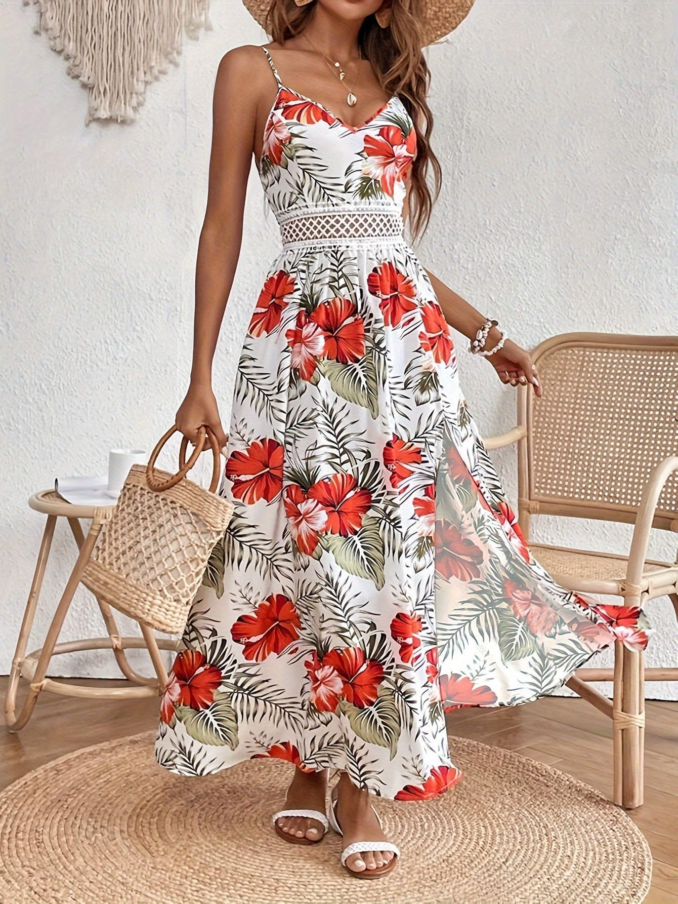 Beatriz | Vestido de tirantes con estampado floral
