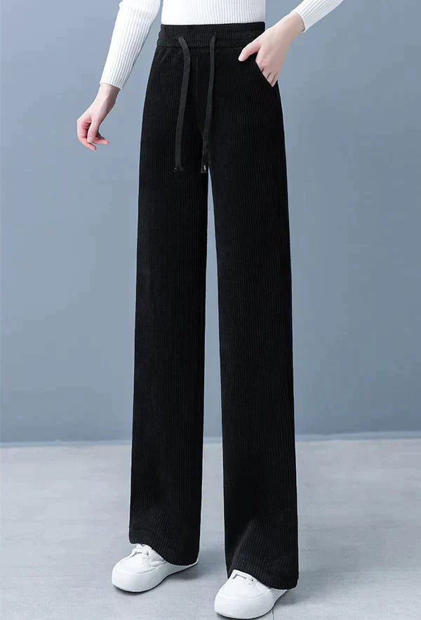 Elegantes pantalones de perlas con cordón ajustable