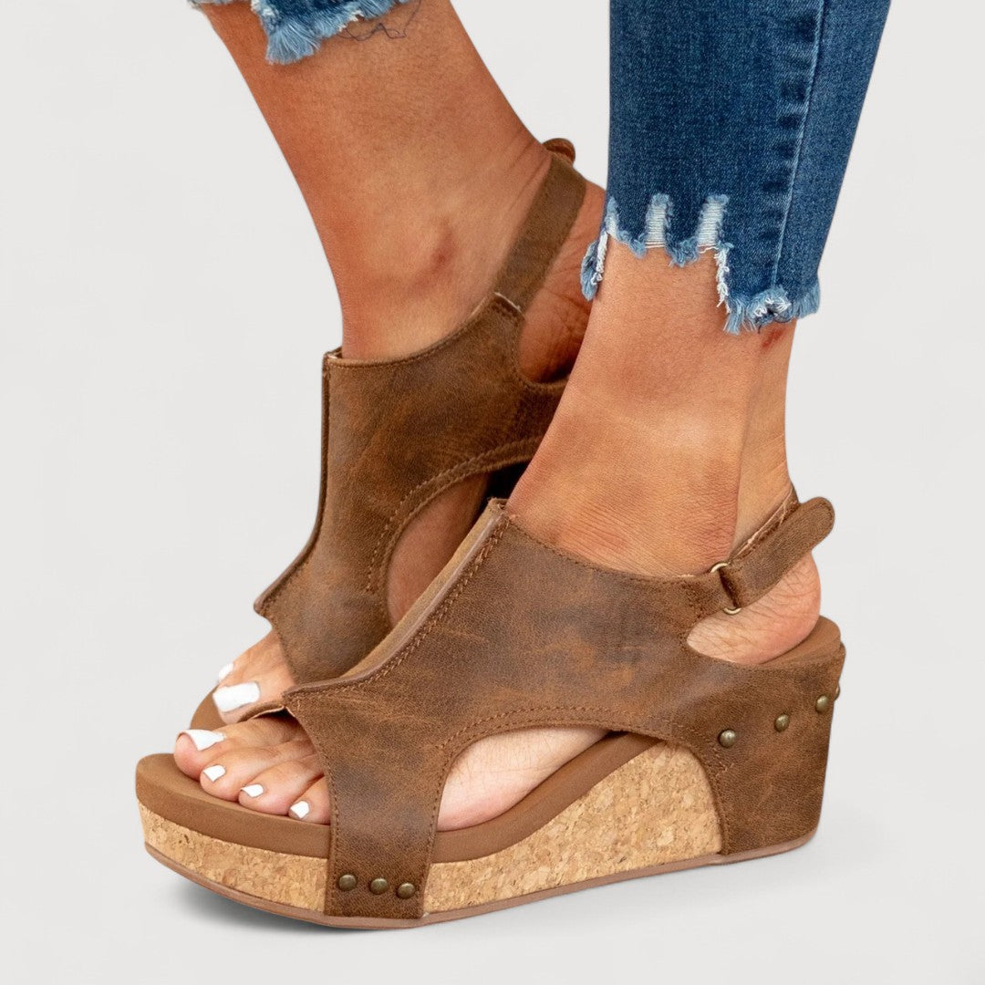ADELINA | SANDALIAS CON CUÑA