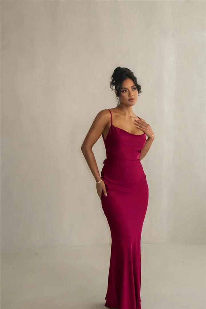 Vestido Eternity | largo de noche elegante para mujer con espalda descubierta