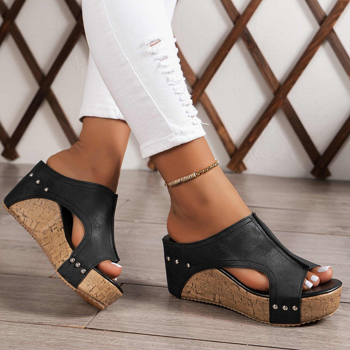 Dalia | Sandalias de cuña vintage