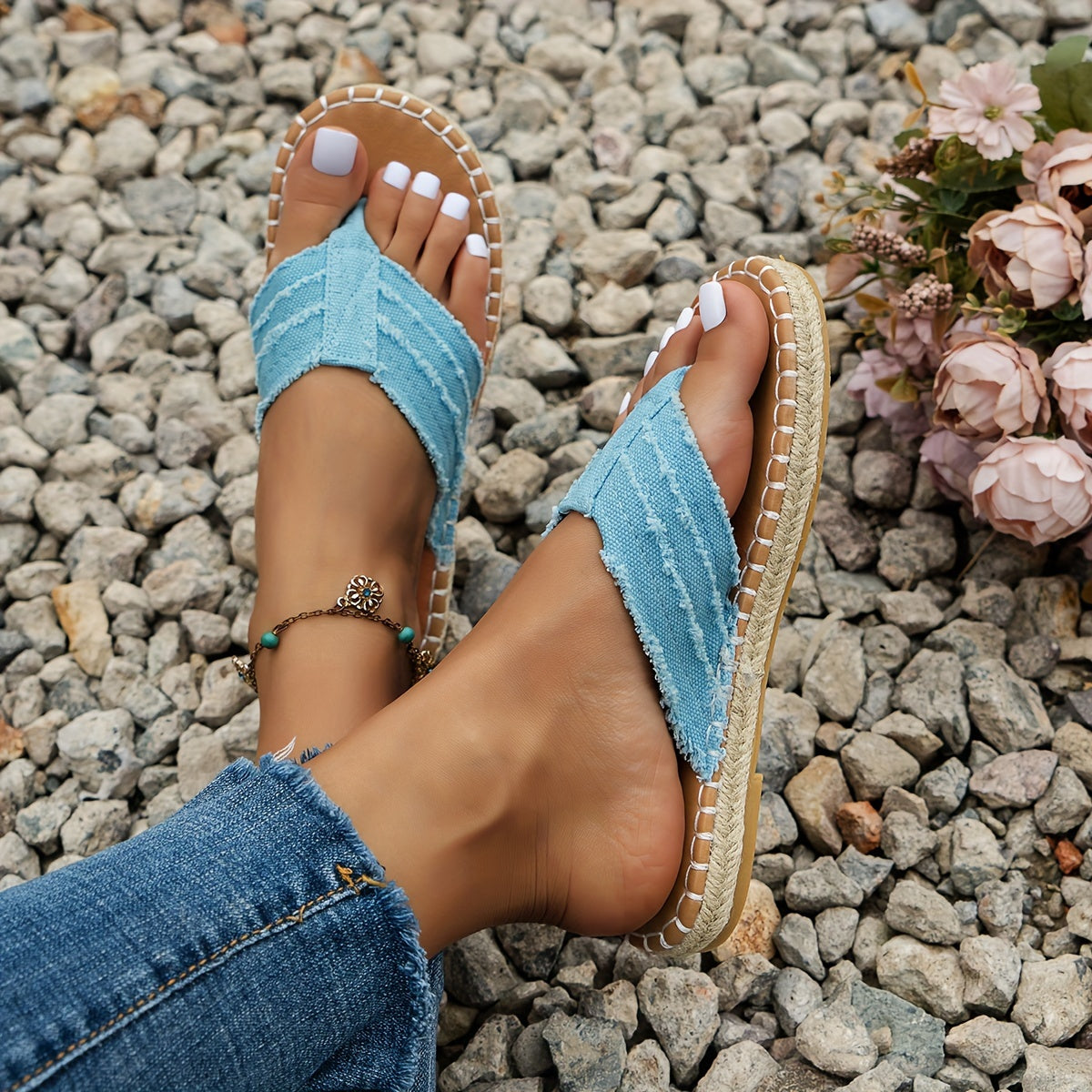 Saioa | Sandalias planas bohemias